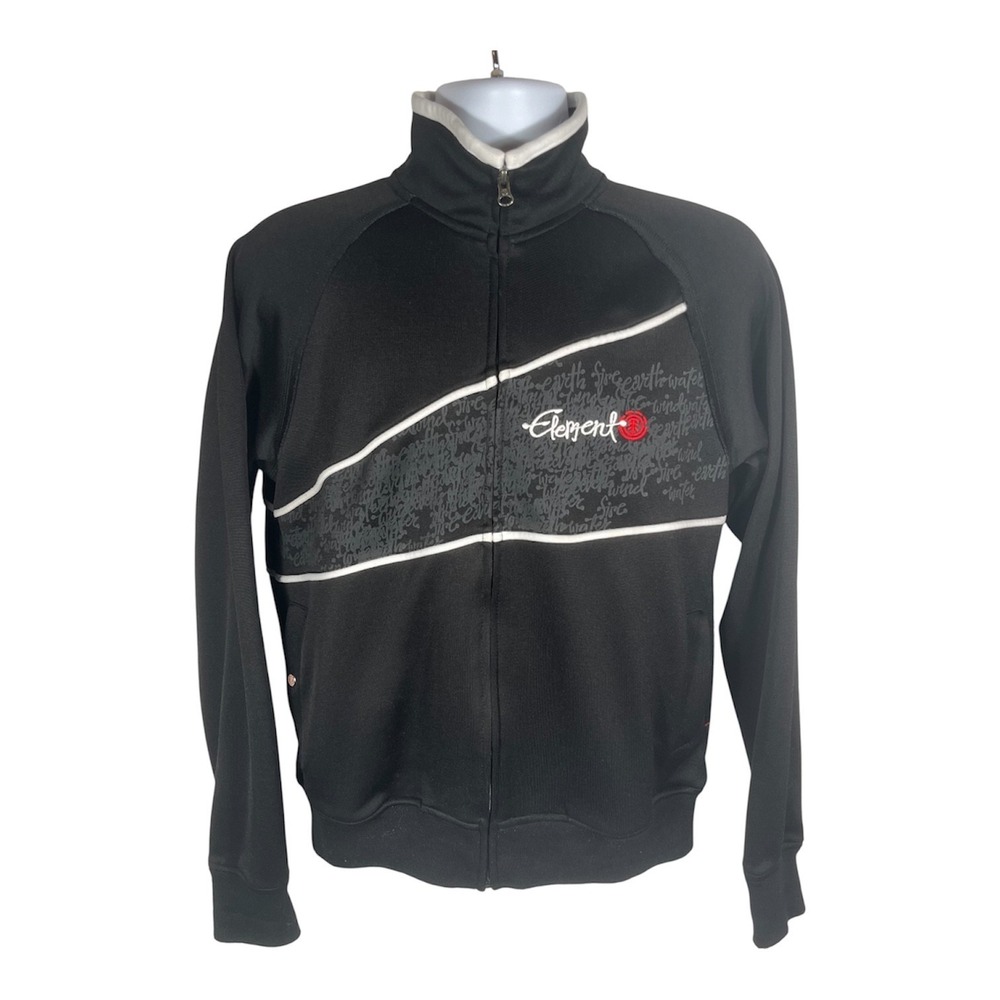 Vintage Element Mens Sz M Track Jacket Embroidered Logo Skate Gear Y2K -2023